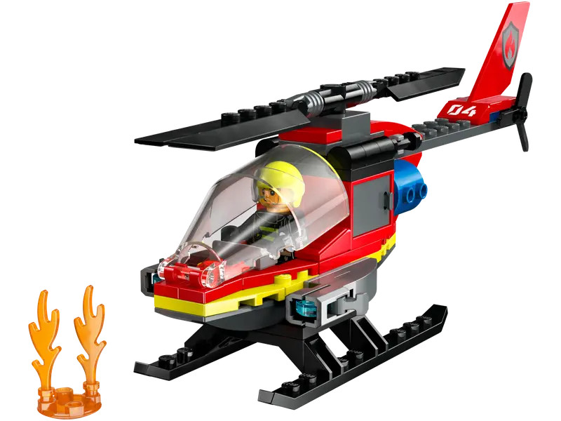 LEGO 60411 City Fire Tűzoltó mentőhelikopter – alternatív kép 1