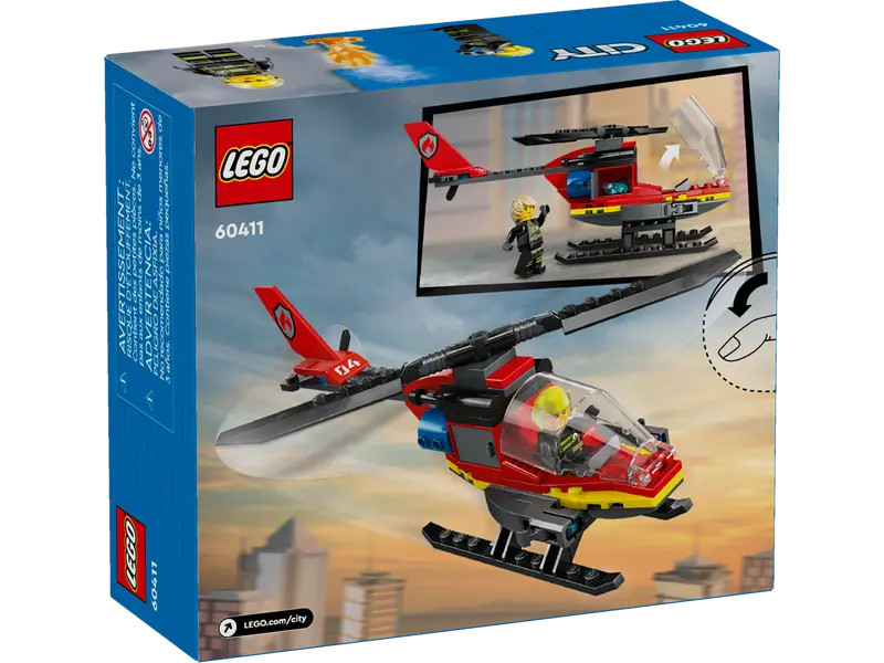 LEGO 60411 City Fire Tűzoltó mentőhelikopter – alternatív kép 3