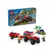 LEGO 60412 City Fire 4x4 Tűzoltóautó mentőcsónakkal