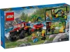 LEGO 60412 City Fire 4x4 Tűzoltóautó mentőcsónakkal