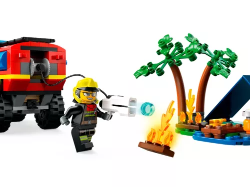 LEGO 60412 City Fire 4x4 Tűzoltóautó mentőcsónakkal