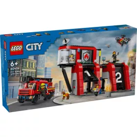 LEGO 60414 City Fire Tűzoltóállomás és tűzoltóautó