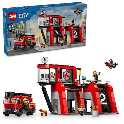 LEGO® - 60414 - City Fire Tűzoltóállomás és tűzoltóautó    