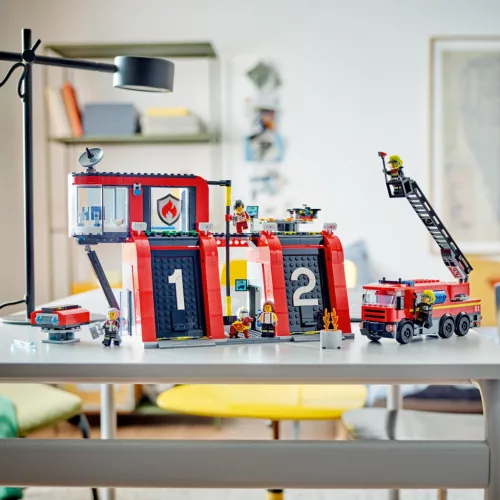 LEGO 60414 City Fire Tűzoltóállomás és tűzoltóautó