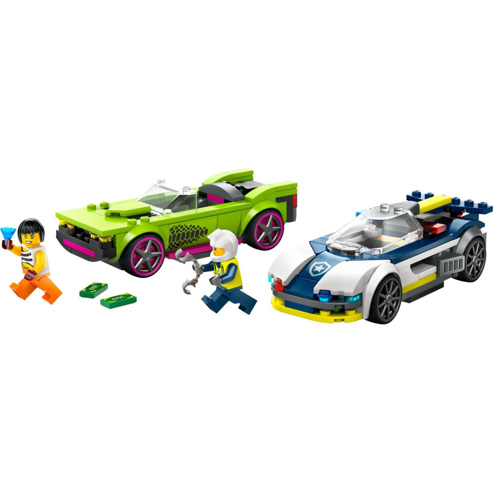 LEGO 60415 City Police Rendőrautó és sportkocsi hajsza – alternatív kép 1