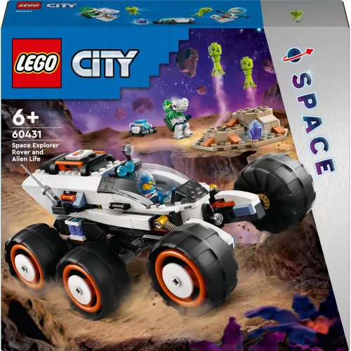LEGO 60431 City Space Űrfelfedező jármű és földönkívüliek, 6–8 év, Többszínű
