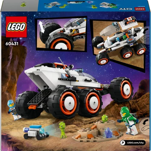 LEGO 60431 City Space Űrfelfedező jármű és földönkívüliek, 6–8 év, Többszínű