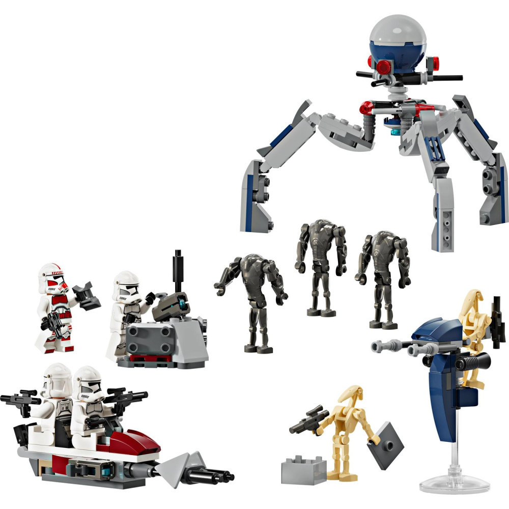 LEGO 75372 Star Wars Klónkatona és harci droid – harci csomag – alternatív kép 1