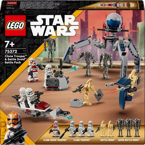 LEGO 75372 Star Wars Klónkatona és harci droid – harci csomag