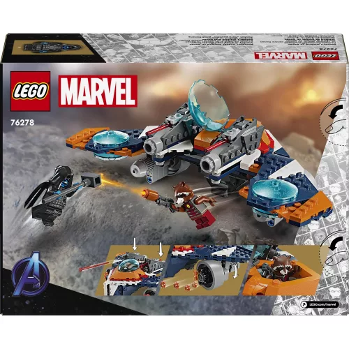 LEGO 76278 Super Heroes Marvel Mordály Warbird repülője vs. Ronan