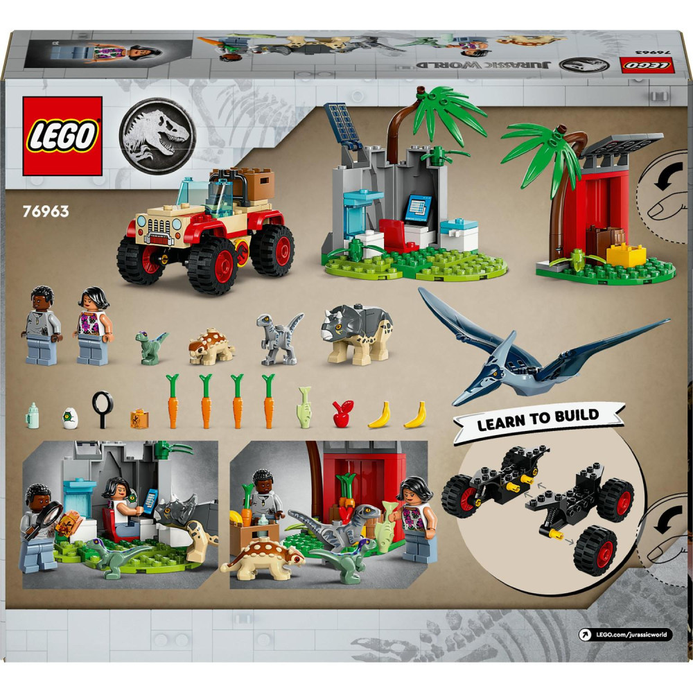 LEGO 76963 Jurassic World Kis dínók mentőközpont – alternatív kép 9
