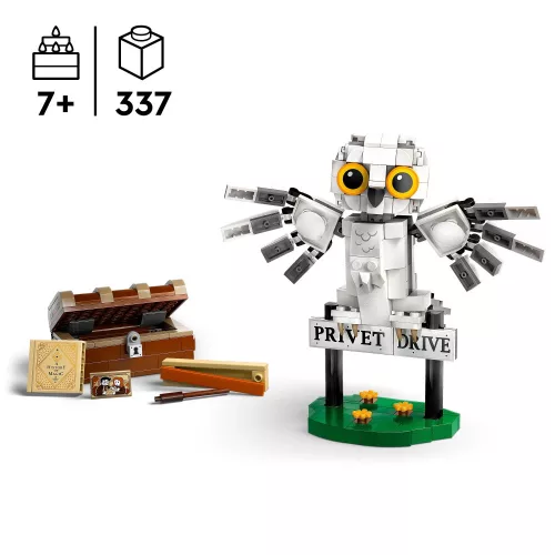 LEGO 76425 Harry Potter Hedvig a Privet Drive 4-ben