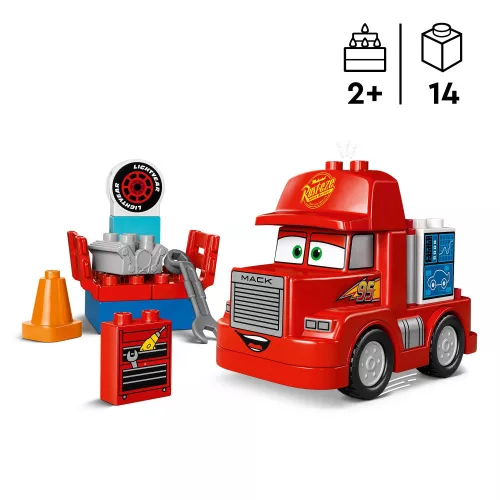 LEGO 10417 DUPLO Mack a versenyen, 0–2 év, Többszínű