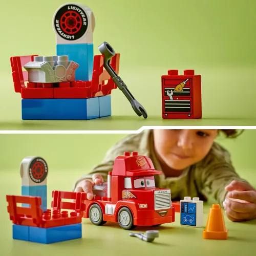LEGO 10417 DUPLO Mack a versenyen, 0–2 év, Többszínű