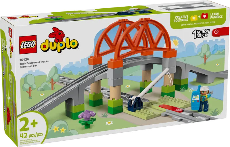 LEGO 10426 DUPLO Town Vasúti híd és sínek kiegészítő szett – fő nézet