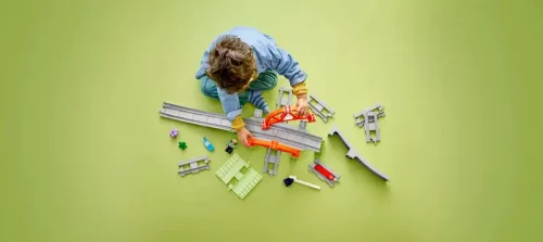 LEGO 10426 DUPLO Town Vasúti híd és sínek kiegészítő szett