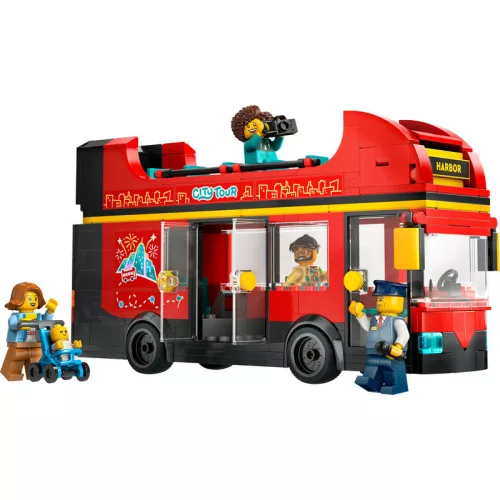 LEGO 60407 City Piros emeletes turistabusz