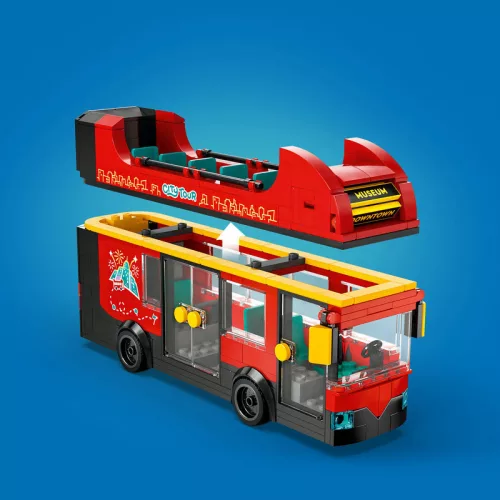 LEGO 60407 City Piros emeletes turistabusz