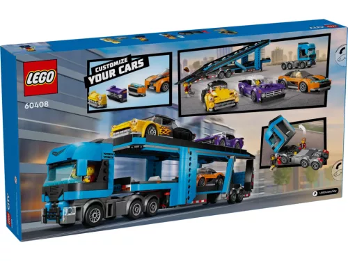 LEGO 60408 City Autószállító kamion sportautókkal