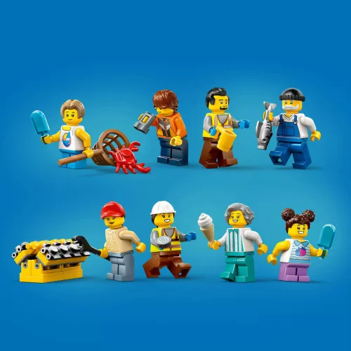LEGO 60422 City Tengerparti kikötő teherszállító hajóval