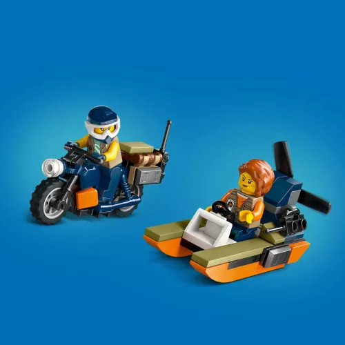 LEGO 60437 City Dzsungelkutató helikopter a bázison