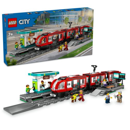 LEGO City 60423 Belvárosi villamos és megálló