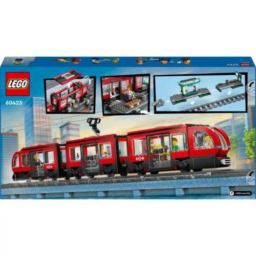 LEGO 60423 City Belvárosi villamos és megálló