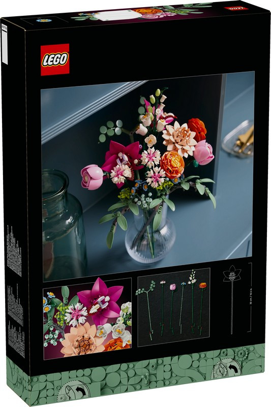 LEGO 10342 Botanicals Rózsaszín virágcsokor – alternatív kép 1
