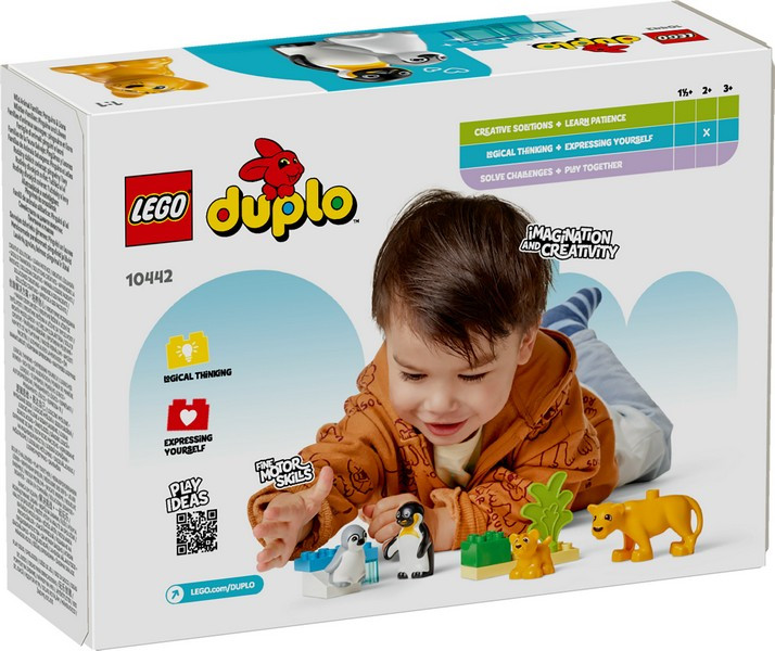 LEGO 10442 DUPLO Town Állatcsaládok a vadvilágban: pingvinek és oroszlánok – alternatív kép 1