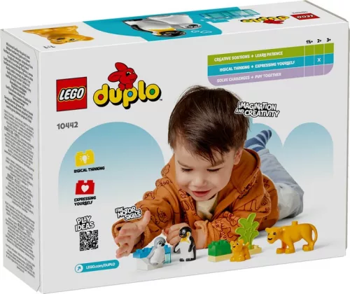 LEGO 10442 DUPLO Town Állatcsaládok a vadvilágban: pingvinek és oroszlánok