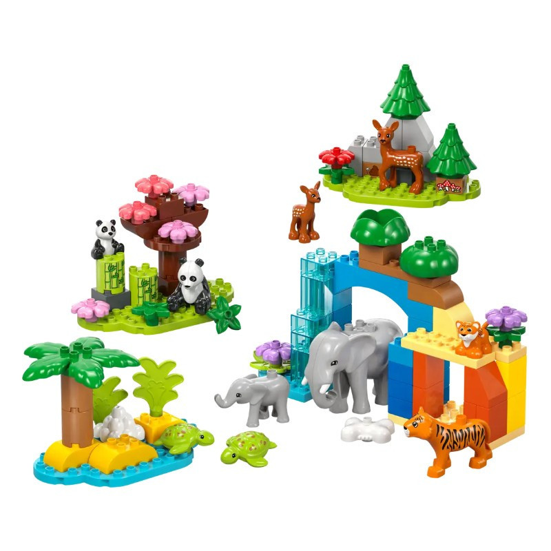 LEGO 10446 DUPLO Town 3 az 1-ben állatcsaládok a vadvilágban – alternatív kép 1