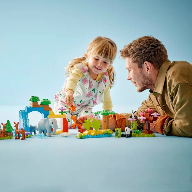 LEGO 10446 DUPLO Town 3 az 1-ben állatcsaládok a vadvilágban – alternatív kép 2