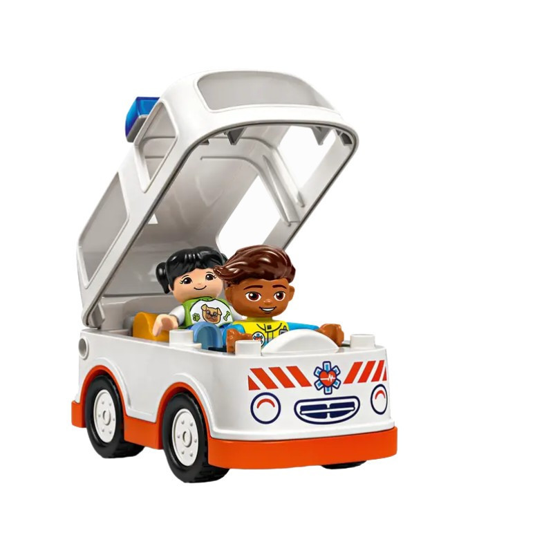 LEGO 10447 DUPLO Town Mentőautó és mentősofőr – alternatív kép 2