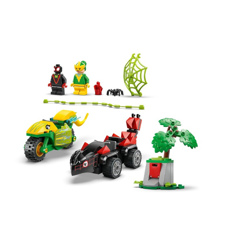 LEGO 11198 Spidey Spin és Electro: üldözés a dinójárművel – alternatív kép 1