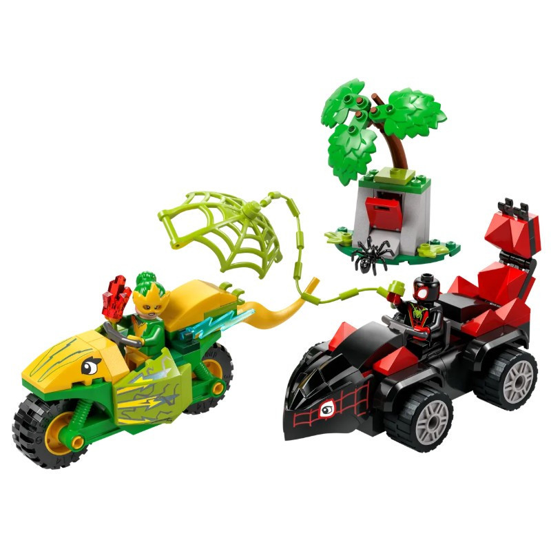 LEGO 11198 Spidey Spin és Electro: üldözés a dinójárművel – alternatív kép 2