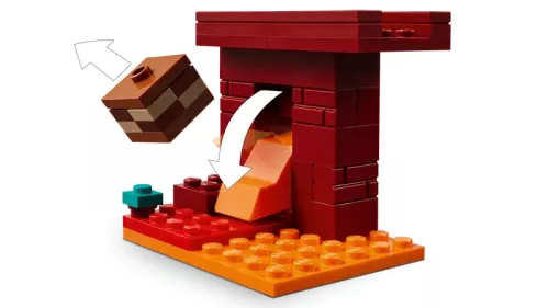 LEGO 21266 Minecraft Csata az alvilági lávatónál