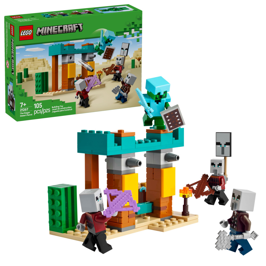 LEGO 21267 Minecraft Illagerek őrjárata a sivatagban – fő nézet