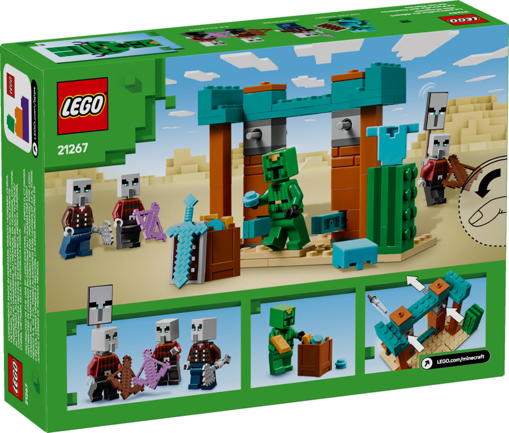 LEGO 21267 Minecraft Illagerek őrjárata a sivatagban – alternatív kép 1