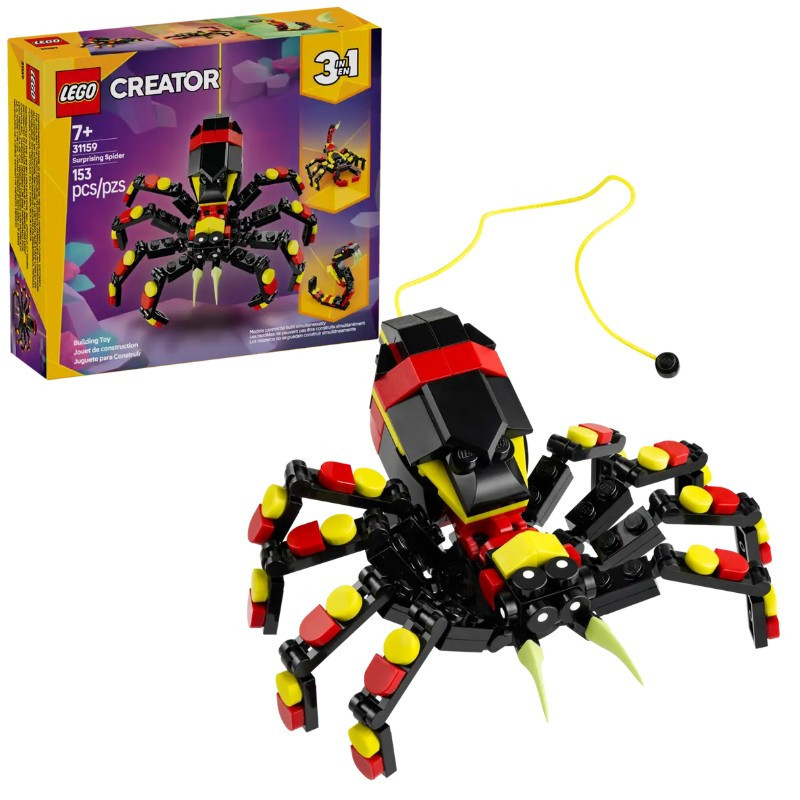 LEGO 31159 Creator Vadállat: meglepetésekkel teli pók – fő nézet