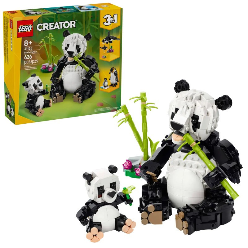 LEGO 31165 Creator Vadállatok: pandacsalád – fő nézet