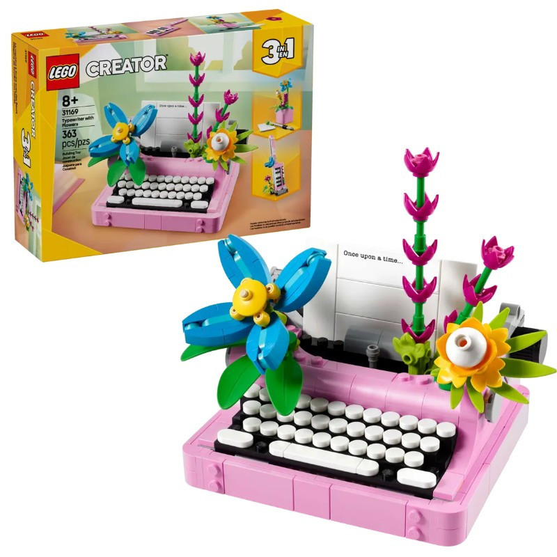 LEGO 31169 Creator Írógép virágokkal – fő nézet