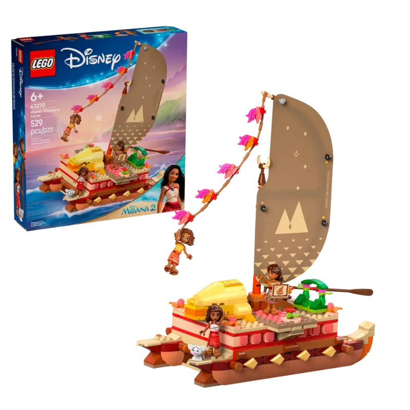 LEGO 43270 Disney Vaiana kalandokkal teli kenuja – fő nézet