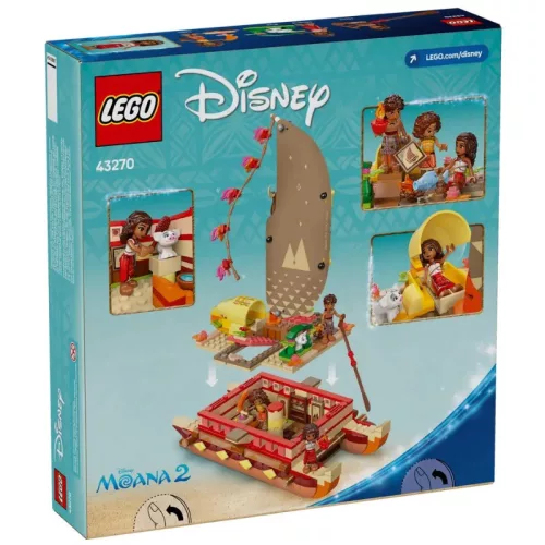 LEGO 43270 Disney Vaiana kalandokkal teli kenuja
