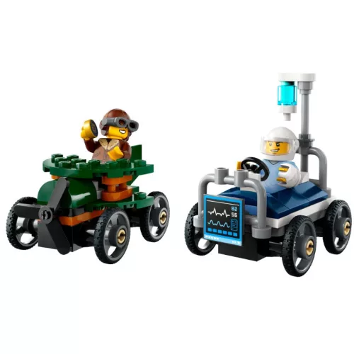 LEGO 60459 City Repülő vs. kórházi ágy - versenyautós csomag