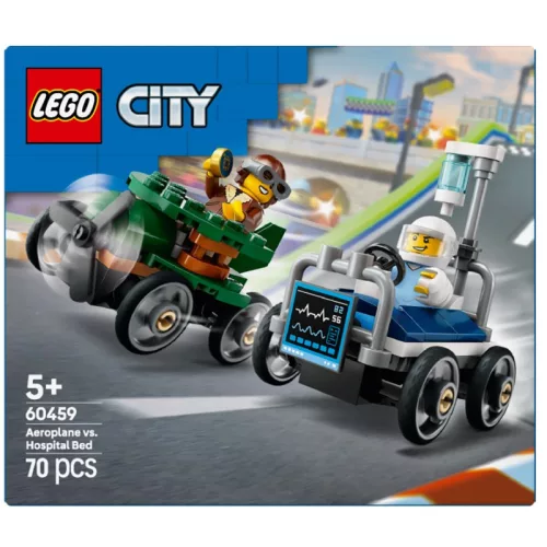 LEGO 60459 City Repülő vs. kórházi ágy - versenyautós csomag