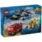 LEGO 60462 City Helikopter, tűzoltóautó és tengeralattjáró egy csomagban, 6–8 év, Többszínű