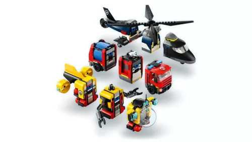 LEGO 60462 City Helikopter, tűzoltóautó és tengeralattjáró egy csomagban