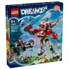 LEGO 71497 Dreamzzz Cooper tigrisrobotja és Zero Hot Rod