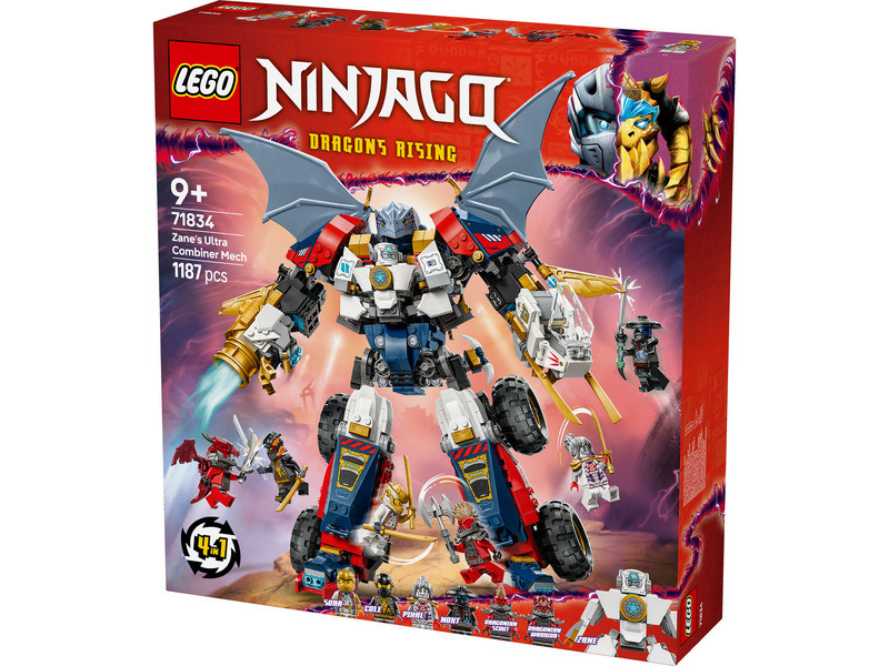 LEGO 71834 Ninjago Zane kombinálható ultra robotja – fő nézet