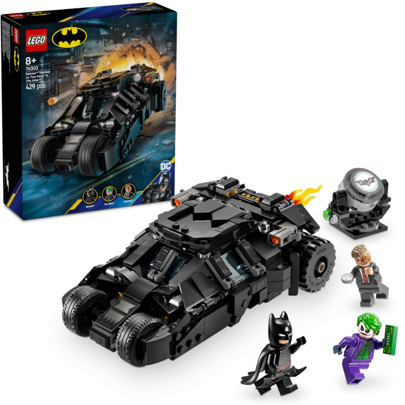 LEGO 76303 Super Heroes DC Batman Tumbler vs. Kétarc és Joker – fő nézet